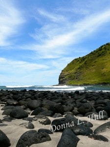 Halawa-Valley-Beach-Molokai-Hawaii The beach at Halawa Valley