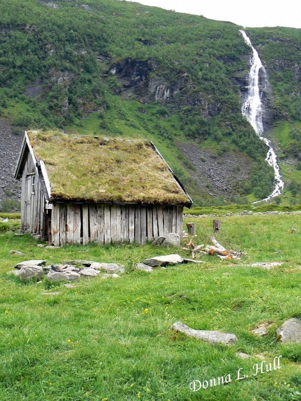 cottge-waterfall-herdal-goat-farm-norway norway-fjord-cruise-excursion