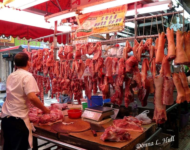 Butcher shop in Kowloon, Hong Kong. Photo courtesy My Itchy Travel Feet