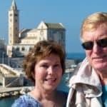 Alan and Donna Hull in Trani, Italy