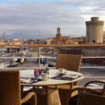 Breakfast view of Livorno, Italy