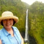 Donna Hull at Akaka Falls on the Big Island of Hawaii