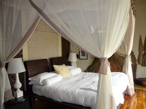 Romantic bedroom at Madikwe Hills Private Game Lodge