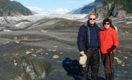 Walking on Baird Glacier in southeastern Alaska