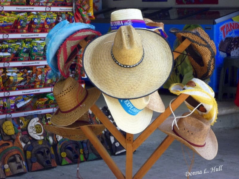 Photograph of Hats at Coba, Mexico