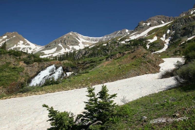 Photograph of Yankee Boy Basin in Colorado's San Juan Mountains