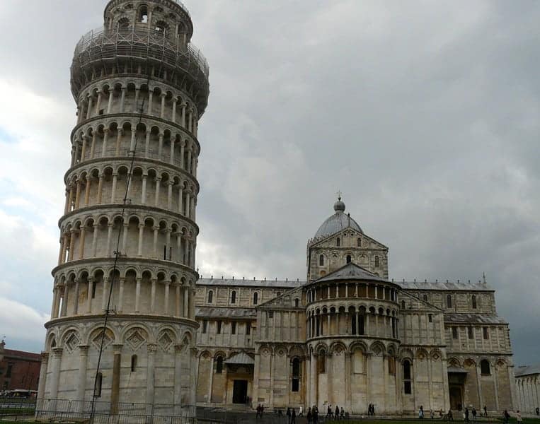 Saturday’s scene: Storm clouds over Pisa