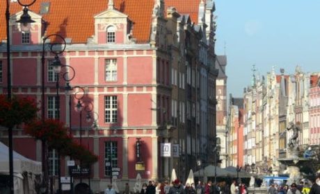 Walking the old town of Gdansk, Poland