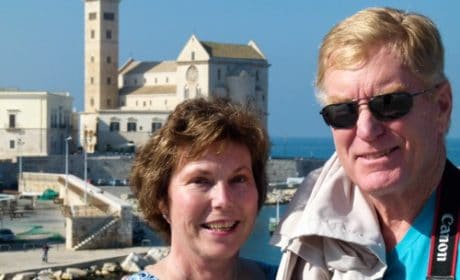 Alan and Donna Hull in Trani, Italy