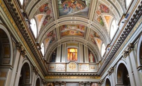 The Basilica of Sant'Andrea in Subiaco, Italy
