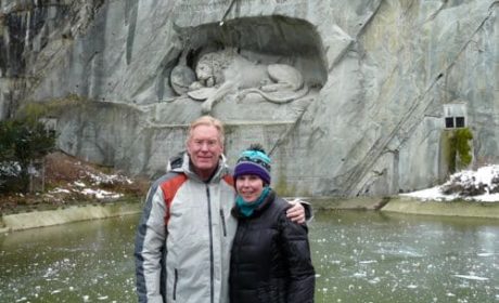 Donna and Alan Hull at the Lion in Lucerne