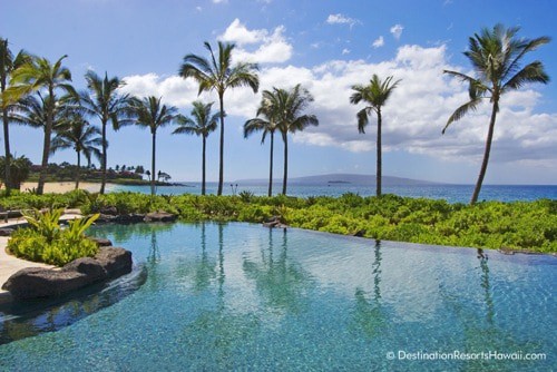 Wailea Beach Villas adult pool comes with a Maui view.