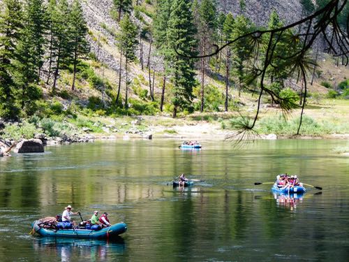Rafting on the Salmon River in Idaho