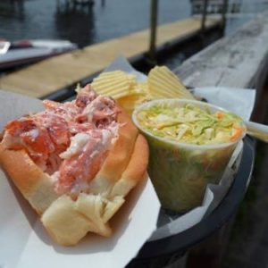 Lobster roll in Ogunquit
