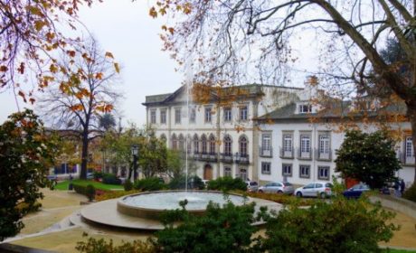 Lovely square in Guimaraes, Portugal.