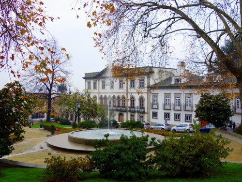 Lovely square in Guimaraes, Portugal.
