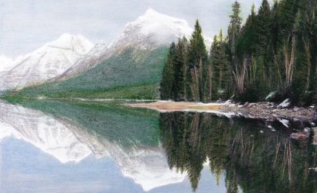 Coloring Glacier National Park, A Grayscale Coloring Book for Travelers
