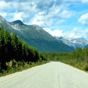 Cassiar Highway in northern British Columbia