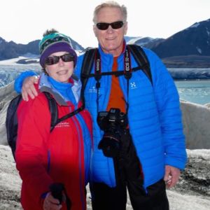 Hiking 14th July Glacier on a Silversea Arctic cruise