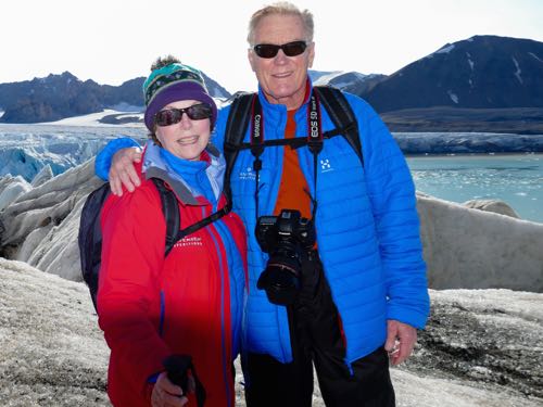 Hiking 14th July Glacier on a Silversea Arctic cruise