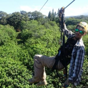 Ziplining in Maui