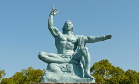 peace statue in Nagasaki