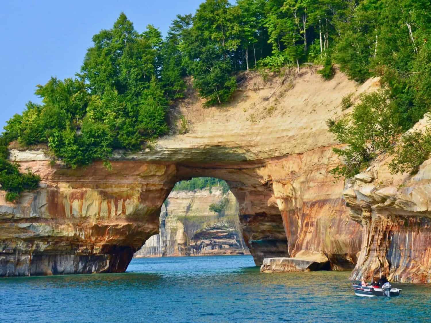 Exploring Pictured Rocks National Lakeshore on a Trip to Michigan