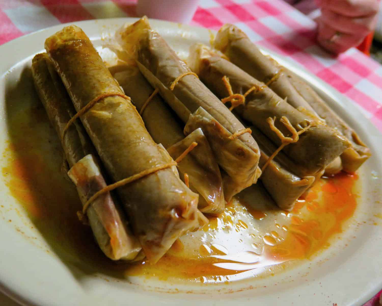 Plate of tamales