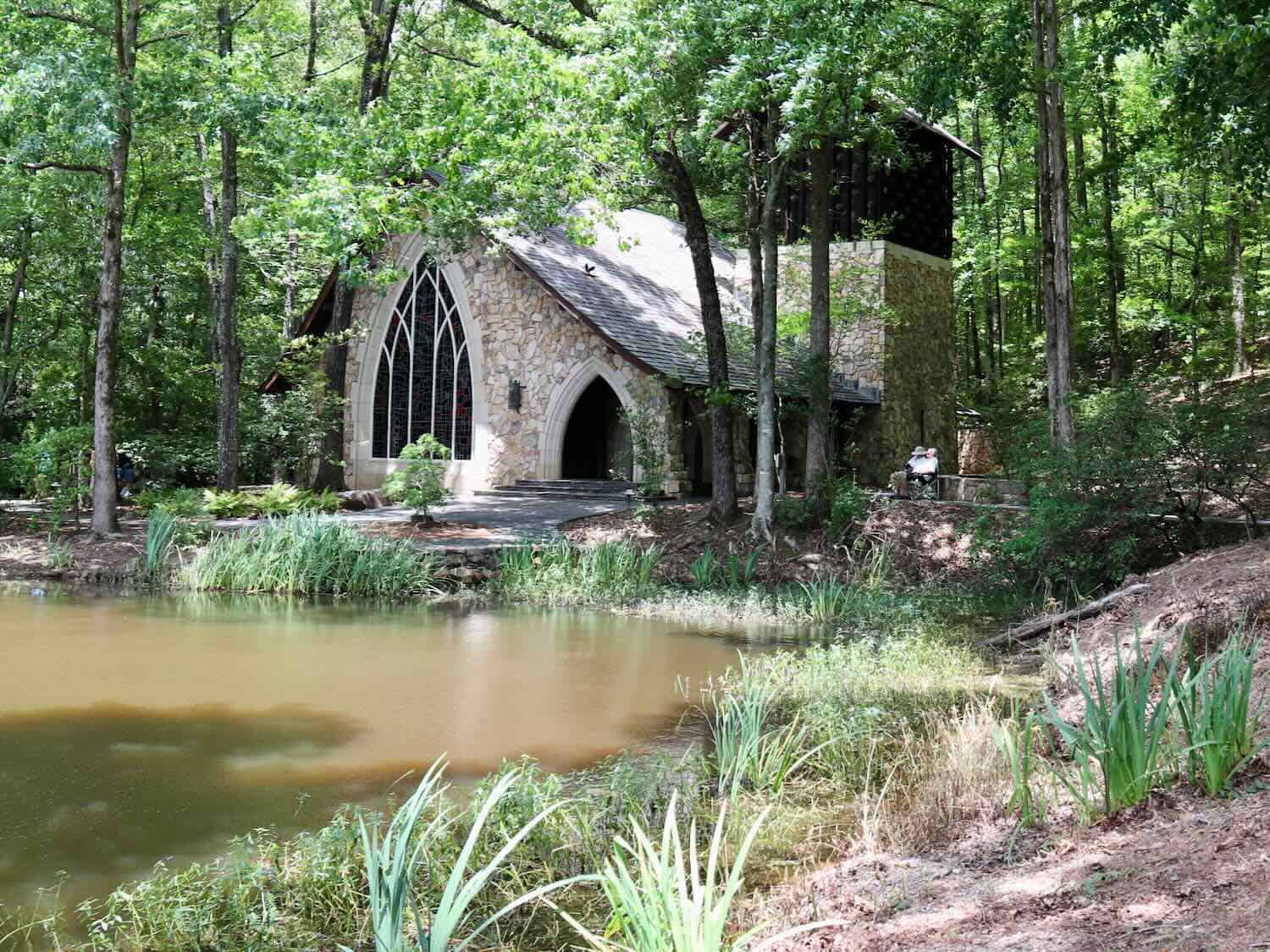 Stone chapel in the trees at Callaway Gardens.